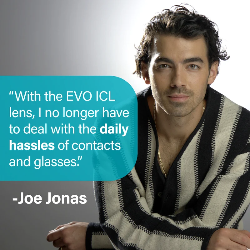 joe jonas testimonial for evo icl